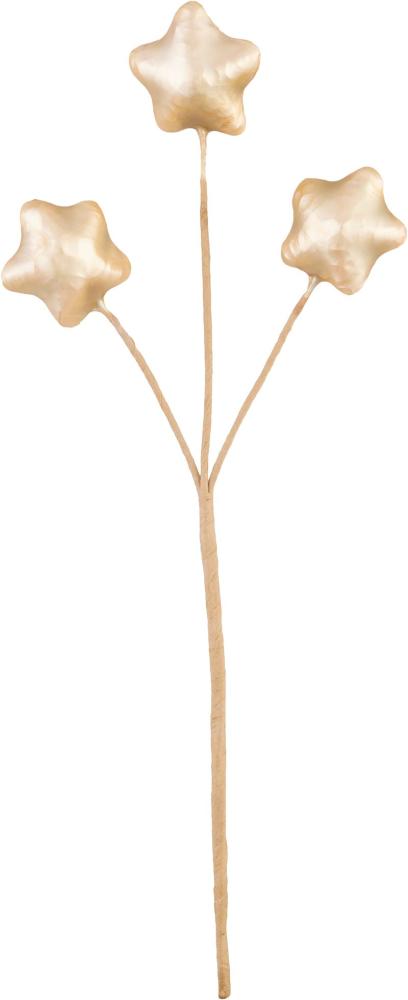 Vetvička MagicHome Vianoce, hviezdy, zlatá, 8,5 cm