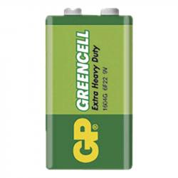 Zinko-chloridov batria GP Greencell 6F22 (9V) 1ks