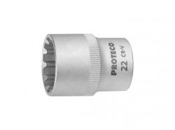 Nstrn hlavica 1/2" SPLINE 18 mm  PROTECO