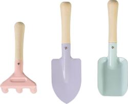 Sada n�radia Strend Pro, z�hradn�cka, detsk�, 3-dielna, drevo + oce�, lopatka hrable a r��