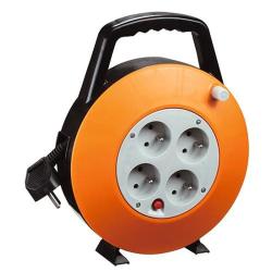 K�bel Strend Pro CR040, predl�ovac�, L-7.5 m, 4x z�suvka, na bubne