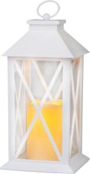 Lamp MagicHome Vianoce, LED tepl biela, 3xAAA, plast, asova, biely, 14x14x32.2 cm, po