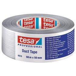 P�ska tesa� BASIC Duct Tape, lepiaca, strieborn�, textiln�, 50 mm, L-50 m