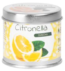 Svieka Citronella, repelentn, plechov dza, 50 g, 55x55 mm, Sellbox 12 ks