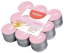 Svie�ky Bolsius Tealight True Scents, �ajov�, vonn�, magn�lia, bal. 18 ks