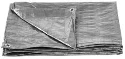 Plachta Tarpaulin Medium 2x2 m, 100 g/m, zakrvacia, SILVER, strieborn, s okami