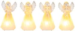 Anjel MagicHome Vianoce, plast, mix motvov, 1xLED tepl biela, 6x5x11 cm, 3xLR44, bal 4ks