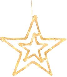 Dekor�cia MagicHome Vianoce, hviezda, ABS, 20xLED tepl� biela, 27.5 cm, 2xAA