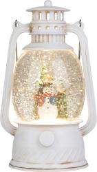 Lamp MagicHome Vianoce, snehuliak, plast, 1xLED tepl biela, 12x10x20.5 cm, 3xAA