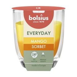Svie�ka Bolsius Everyday, mangov� sorbet, 80x70 mm, v skle