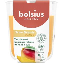 Svie�ka Bolsius True Scents, mango, 80x73 mm, v skle