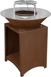 Gril Strend Pro Fiesta, prevedenie rust, oce�, priemer 75 cm, s ohniskom