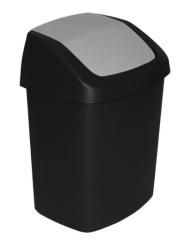 K Curver SWING BIN, 15 lit., 24.8x30.6x41.8 cm, ierny/siv, na odpad