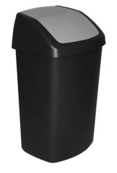 K Curver SWING BIN, 50 lit., 34x40.6x66.8 cm, ierny/siv, na odpad