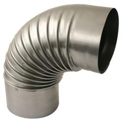 Koleno Dymo 100 mm, dymovod, dymov� kominov� koleno na sp�janie r�r dymovodu