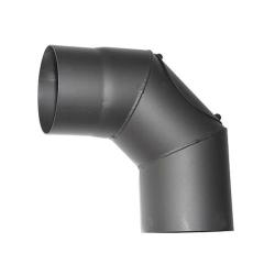 Koleno HS.CO 090/120/1,5 mm, s �istiacim otvorom, dymovod, dymov� kominov� koleno na sp�ja
