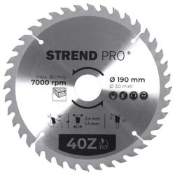 Kot�� Strend Pro TCT 190x2.4x30/20 mm 40T, na drevo, p�lov�, SK pl�tky