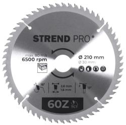 Kot�� Strend Pro TCT 210x2.6x30/20 mm 60T, na drevo, p�lov�, SK pl�tky