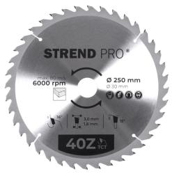 Kot�� Strend Pro TCT 250x3.0x30/20 mm 40T, na drevo, p�lov�, SK pl�tky