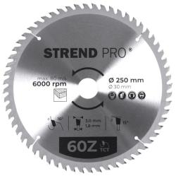 Kot�� Strend Pro TCT 250x3.0x30/20 mm 60T, na drevo, p�lov�, SK pl�tky