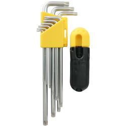 Sada k���ov Strend Pro HK7008, 9 dielna, T10-T50, Torx, Cr-V, z�str�n�
