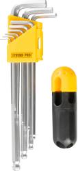 Sada k���ov Strend Pro HK7007, 9 dielna, Hex, Cr-V, z�str�n�, Imbus s guli�kou