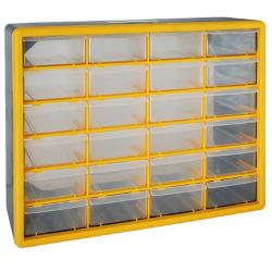 Organiz�r na stenu Strend Pro SBx3045-C, 24 z�suviek, 50x16x39 cm, max. 28 kg