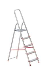 Schod�ky ALVE EUROSTYL HOBBY 2915 5 stupienkov�, �erven�, 175 cm, nosn. 120 kg