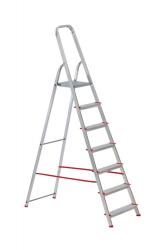 Schod�ky ALVE EUROSTYL HOBBY 2917 7 stupienkov�, �erven�, 221 cm, nosn. 120 kg