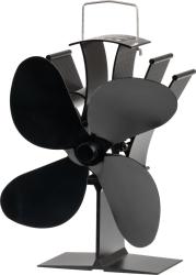 Ventiltor Strend Pro, krbov, stojanov, pohan teplom, 4-lopatkov, ierny