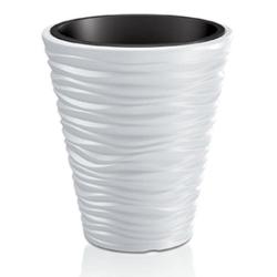 Kvetin�� SAND 350, 345x385 mm, biela, vlo�ka