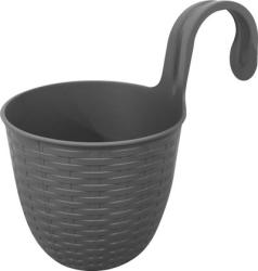 Zvesn kvetin Strend Pro, PP, 26x18x24,5 cm, farba siv