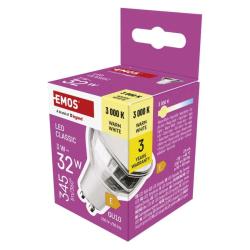 LED iarovka Classic MR16 strieborn/ GU10 / 3 W (32 W) / 345 lm / Tepl biela

SKLO