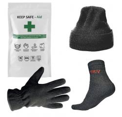 Darekov set - KEEP SAFE dezinfekcia, iapka, rukavice, ponoky