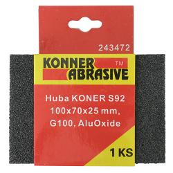 Huba KONNER S92 100x70x25 mm, G120, AluOxide, brsna pongia