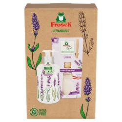 S�prava dar�ekov� Frosch, levandu�a, dif�zer a tekut� mydlo, 90 ml + 300 ml