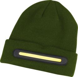 iapka Strend Pro beanie, 40x LED, zelen, akrylov vlkna, 750 mAh batria
