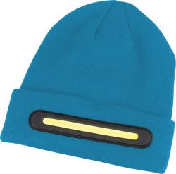 iapka Strend Pro beanie, 40x LED, modr, akrylov vlkna, 750 mAh batria