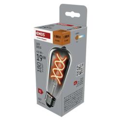 LED �iarovka DECO SMOKED ST64 / E27 / 4,5 W (19 W) / 180 lm / flame
