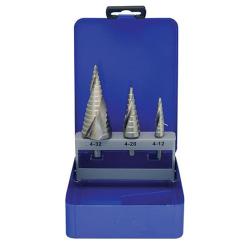 Sada stup�ovit�ch vrt�kov Strend Pro SS424, 4-12, 4-20, 4-32 mm, HSS 4241 �pir�lov�, do ko