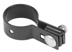 Obj�mka Strend Pro EUROSTANDARD, 48 mm, koncov�, antracit, Zn+PVC, RAL7016, na okr�hly st�