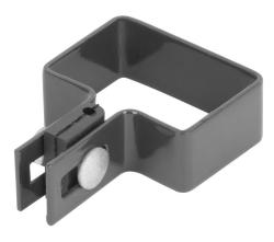 Obj�mka Strend Pro EUROSTANDARD, 60x40 mm, koncov�, antracit, Zn+PVC, RAL7016, na hranat�