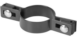 Obj�mka Strend Pro EUROSTANDARD, 60 mm, priebe�n�, antracit, Zn+PVC, RAL7016, na okr�hly s