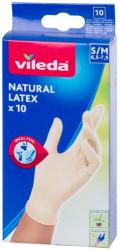 Rukavice Vileda Natural Latex, S/M, bal. 10 ks