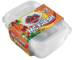 HEIDRUN - D�za na potraviny obd�nik MC Fresh 3ks x 0,9L