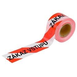 P�ska Strend Pro, 75 mm/250 m, v�stra�n�, �erven�/biela "Z�KAZ VSTUPU"