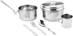 Set Strend Pro Grill, kempingov jedlensk sprava, nerez 13/15 cm