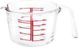 Odmerka MagicHome, sklenen, sklo, s vlevkou, 500 ml