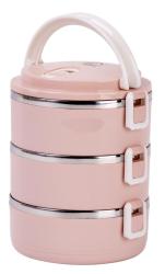 Obed�r MagicHome LB933, 3 dielny, 3x 500 ml, ru�ov�, 20x15x6,2 cm