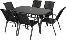 Set terasov� ANTOINE, 1x st�l, 6x stoli�ka, Moonstone